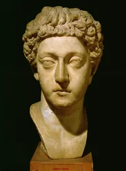 Buste van Keizer Commodus (161-192 AD) (marmer)